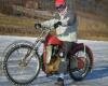 На мотоцикле для гонок на льду,на котором выступал за Cумскую область - Валявский Владимир Алексеевич